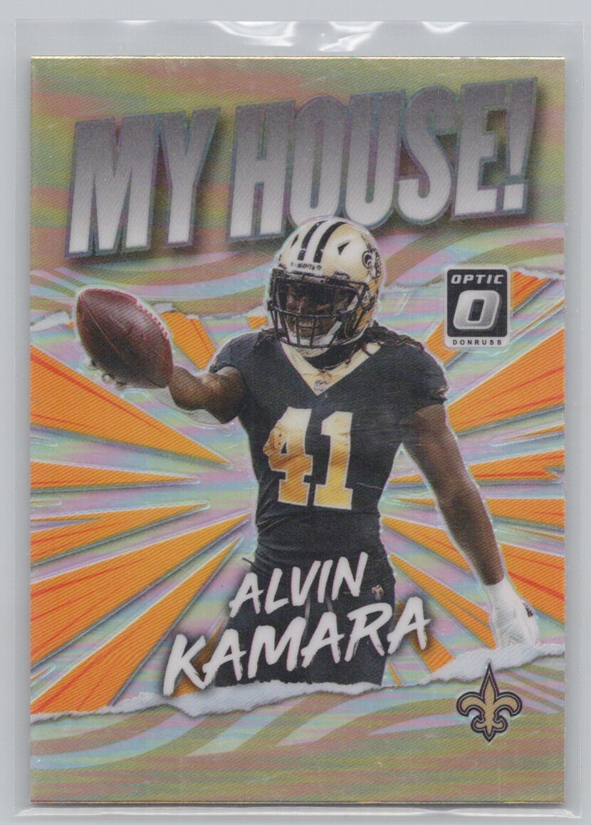 Alvin Kamara 2021 Donruss Optic My House! Silver #MH-16 New Orleans Saints