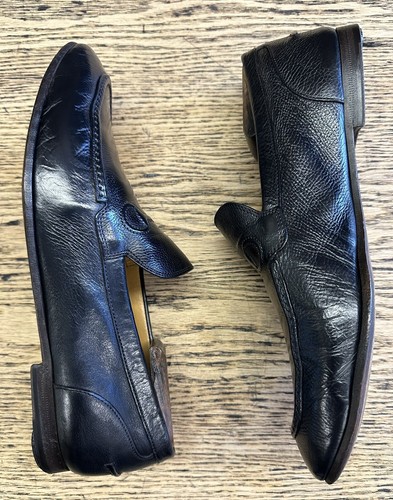 760 $ Herren schwarzes Leder Gucci geprägtes Pferd Bit Halbschuhe Gr. 8,5 US/7,5 G - Bild 7 von 13