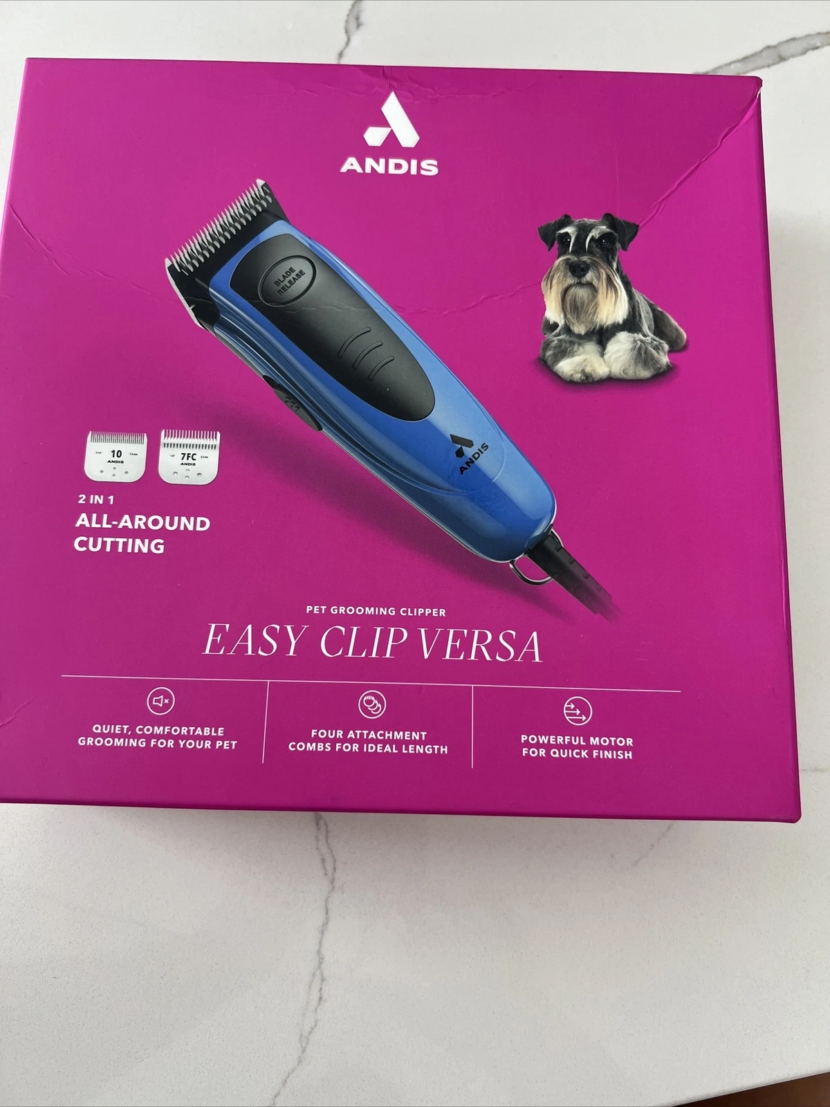 Andis Easy Clip Versa Pet Grooming Kit Blue