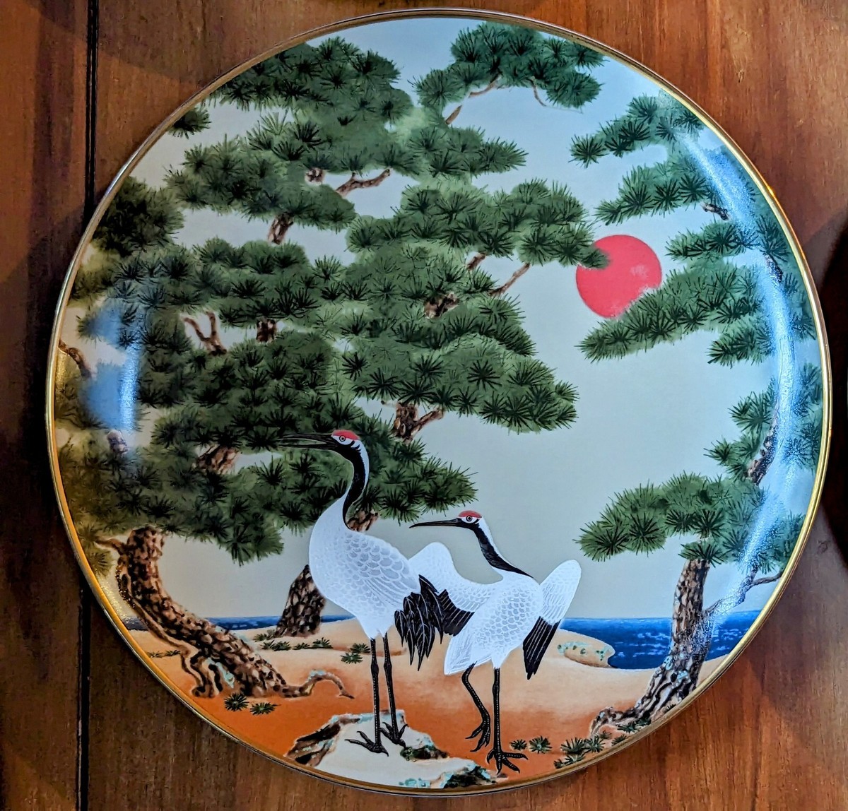 4 Franklin Mint Plates Series 12 Months of Flowers & Birds