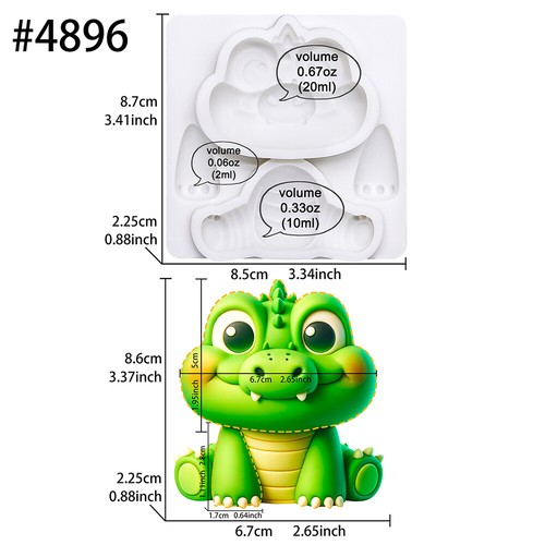 Safari Animals Fondant Silicone Moulds Kid Birthday Sugarcraft Cake Decoration - Picture 4 of 32
