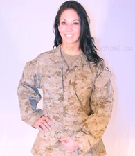 NEW MIL-SPEC PLUS USMC MARPAT Desert Jacket Marine Corp Combat Uniform MEDIUM 