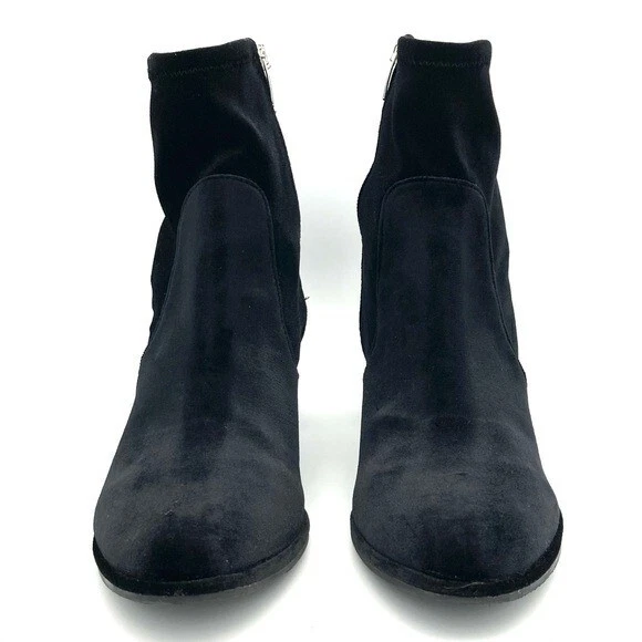 Женские бархатные ботильоны Marc Fisher Lizzy размер 10 эластичные на боковой молнии на блочном каблуке - Изображение 2 из 4