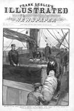 The Dead of the Greely Expedition being placed on board the Steamship Bear-1884 