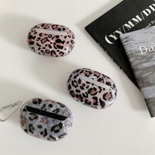For Beats Studio Buds Fashion Leopard Skin Shell Earphone Protective Case Cover