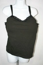 934X08 Valmont 14915 Cotton Bra Camisole 48B Black