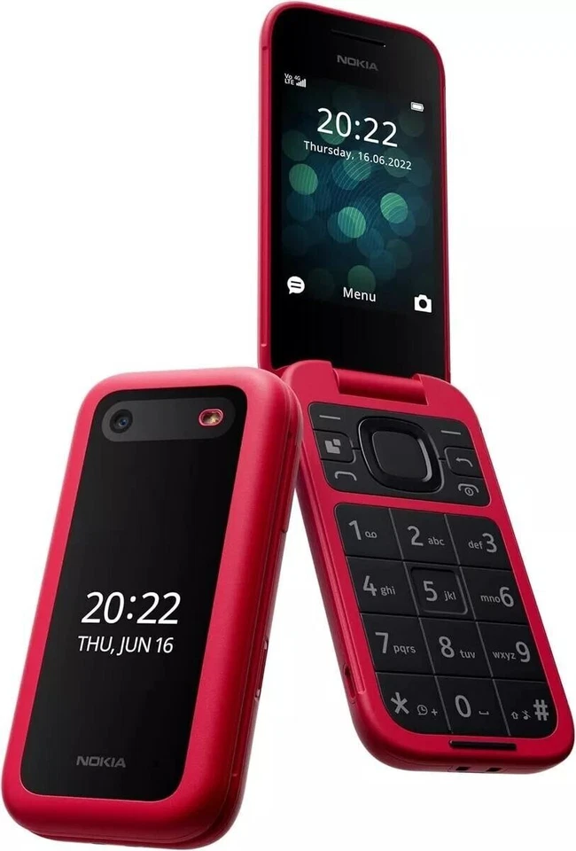 ORIGINALE Nokia 2660 Flip 2G sbloccato Dual Sim versione 2G GG BUTTONS tutti i colori - Immagine 4 di 4
