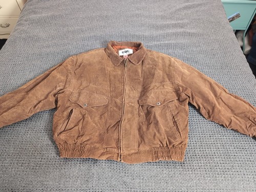 Gitano Leather Jacket Leather Bomber Flight Jacket Men’s 2XL Retro Brown - Picture 7 of 12