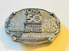 Belt Buckle - Iowa - 150 Year State Celebration