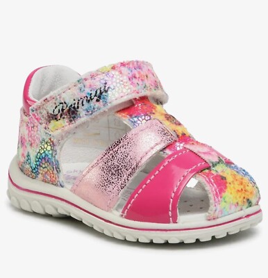 PRIMIGI Sandalen 7375344 Riemchen Leder rosa mit Glitzer geschlossene Spitze