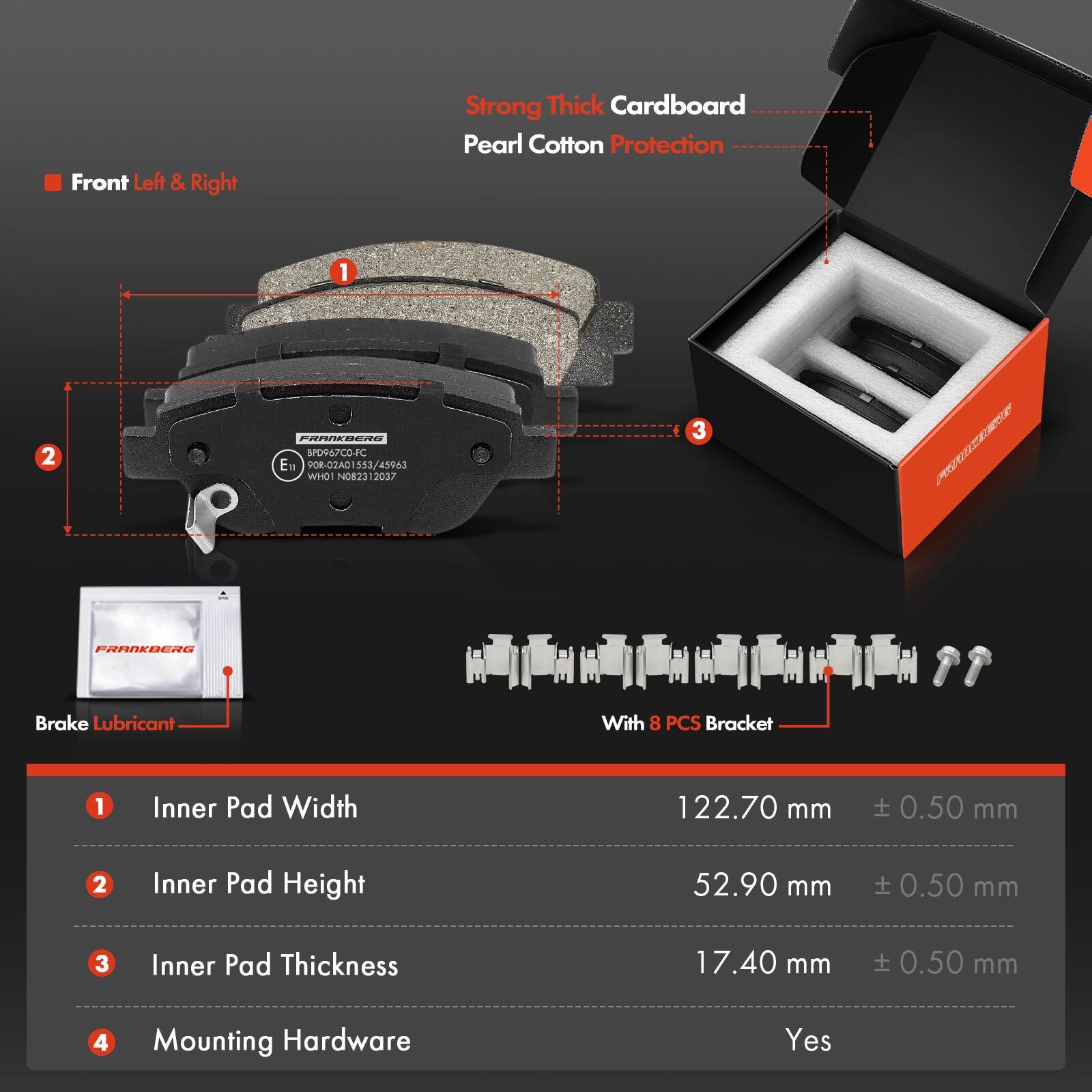 Vented Brake Discs & Brake Pads 257mm Front for Opel Corsa D S07 Adam
