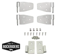 1987-2006 Wrangler Door and Lower Hinges with Hardware Stainless Steel Kit 