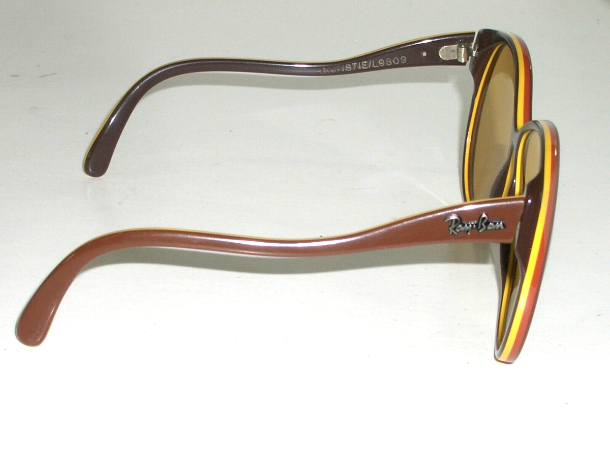LADIES 1960's BAUSCH & LOMB RAY BAN L9809 AMBERMATIC FLASH