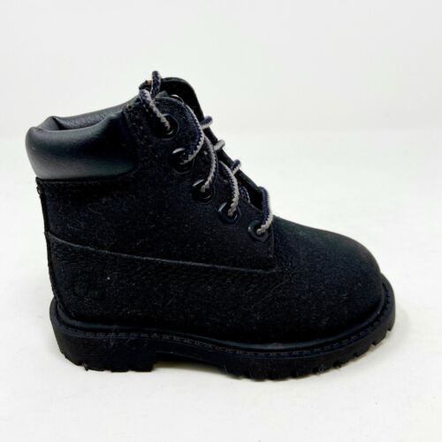 Timberland Premium 6 inch Waterproof Black Toddler Size 4 Boots 34875 - Picture 1 of 5