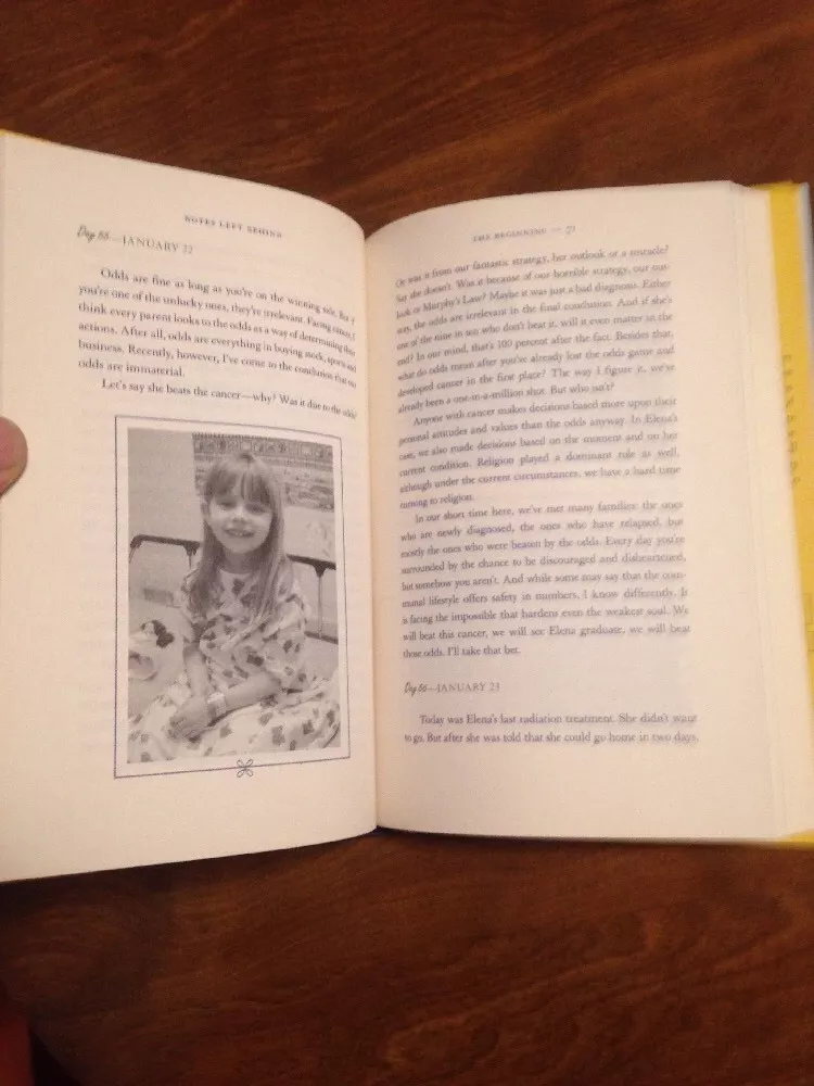 Notes Left Behind 135 Days with Elena by Brooke Keith Desserich 2009 HC w DJ
