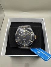 Technomarine Men's 45 MM Watch Coral Legacy Black Dial Grey Bracelet TM-416088