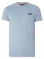Image of Superdry Essential Logo Emb Tee China Blue Size Medium New