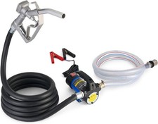 12V Diesel Fuel Transfer Pump Kit with Nozzle Hoses