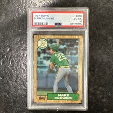 1987 Topps - Mark McGwire #366 Rookie (RC) - PSA