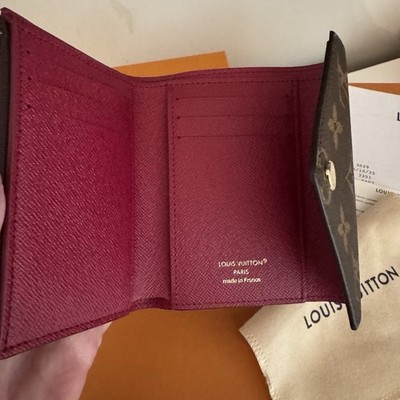LOUIS VUITTON Monogram Portefeuille Victorine Fuchsia Tri-Fold