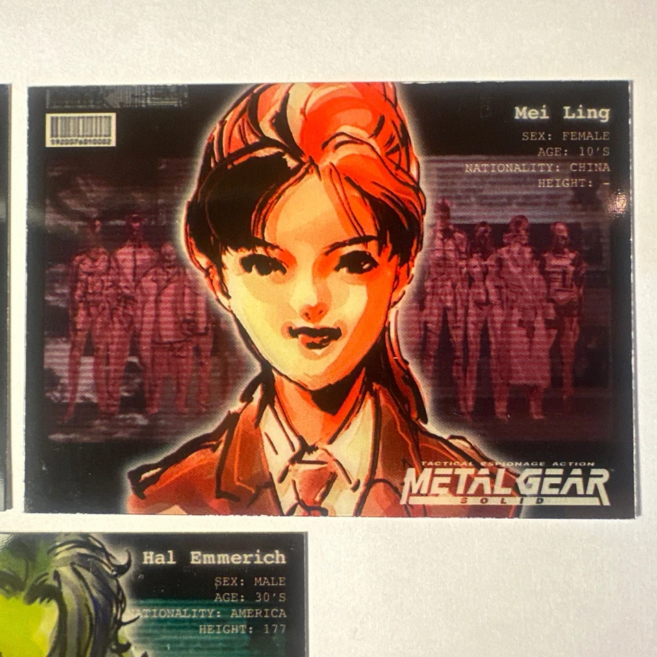 1998 Konami Metal Gear Solid Trading Cards - 3x Face Cards Bundle (Basic) - Image 4 of 4