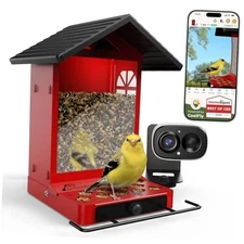 Smart Bird Feeder with Camera, AI Bird Identifier & Live HD View, Exclusive 