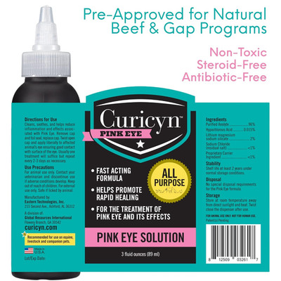 Pink Eye Solution (3 oz), Dog Eye Drops, Conjunctivitis Eye Drops for Dogs, Cats