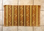 Navajo Diné Rug Chinle Vegetal Natural Dyes  Stars Yellow Brown 42" x 23.75" — photo 1