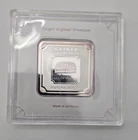 Geiger Edelmetalle 50g .999 Fine Silver Bullion Bar Schloss Güldengossa,seal coa