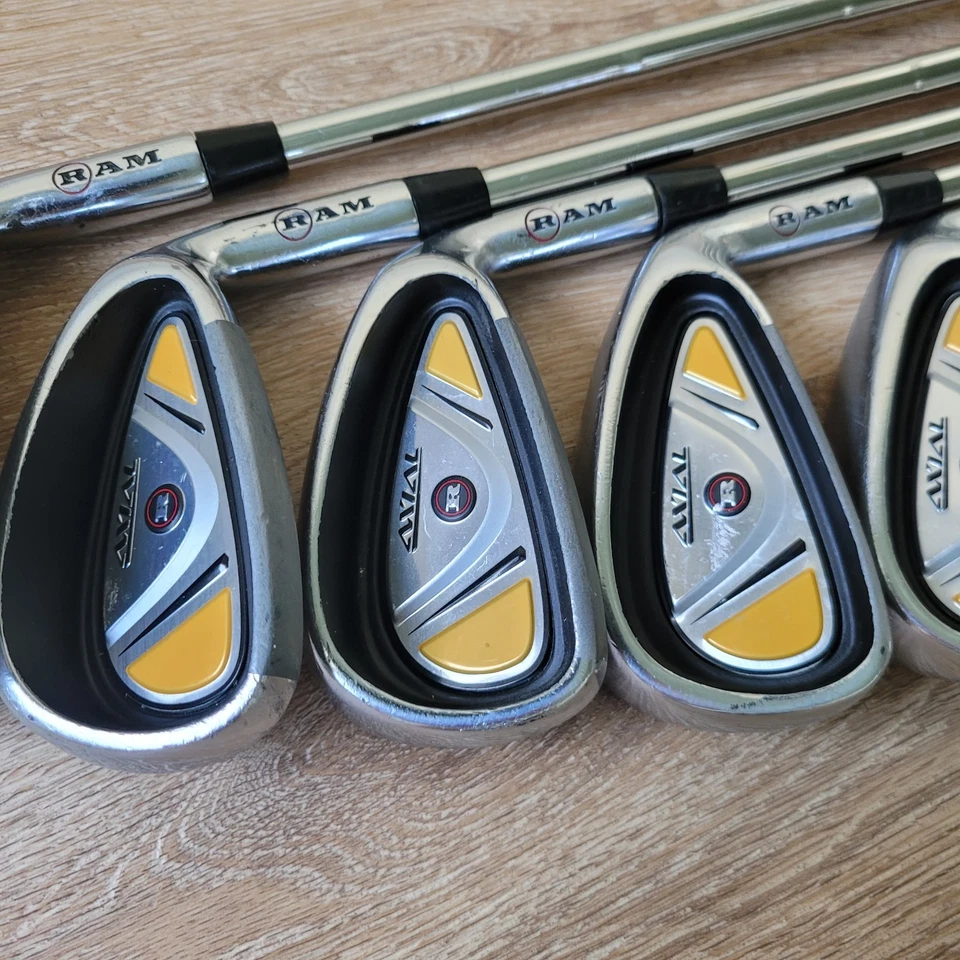 Ram Axial Iron Set of 5, Right Handed 37" Steel Stiff, New Grip Golf Club - Image 2 of 4