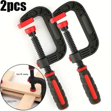 Two 7-inch Spring Clamps with Strong Clamping Force, Reinforced Plastic Nylon