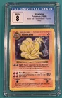 CGC 8 Ninetales 1999 Base Set Shadowless Holo 12/102 Pokemon Card Old Label