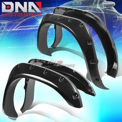 FOR 03-08 DODGE RAM TRUCK FENDER WHEEL FLARES KIT POCKET RIVET BLACK ABS PLASTIC