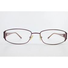 Silver Dollar Pria #2 Eyeglasses Burgundy Titanium Rectangle Frames 55-17-135