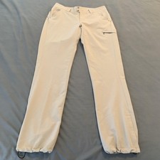 Columbia Titanium Pants Womens 6 Beige Hiking Straight Leg Zip Pocket Outdoor
