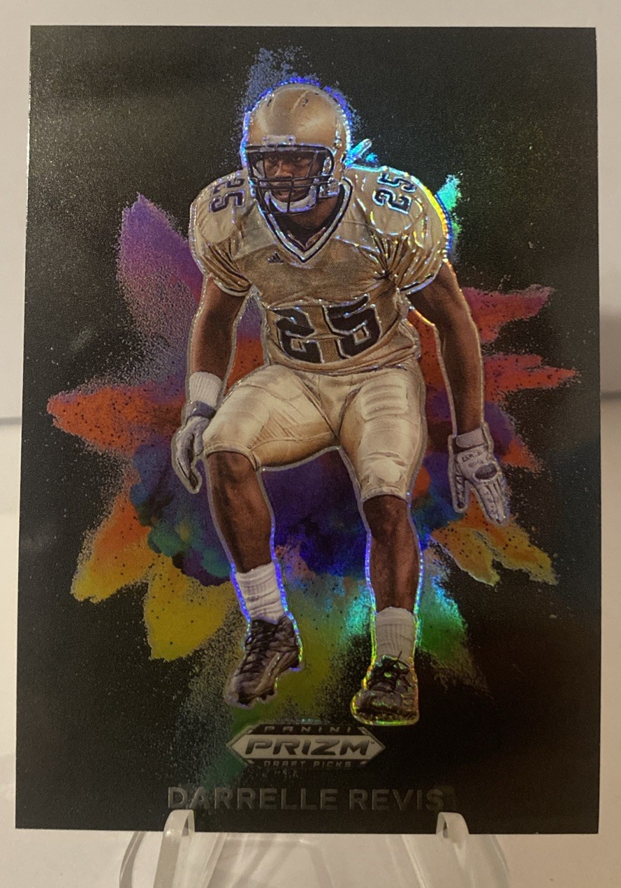 2024 Prizm Draft Picks Darrelle Revis Color Blast SSP Black #CB-27 💎 D15