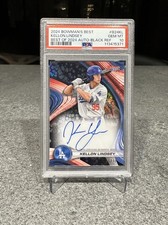 2024 Bowman's Best - Kellon Lindsey #B24-KL Black Refractor Auto /10 PSA 10