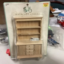 NEW Mayberry Street Miniatures Unfinished Cupboard Sealed Inside