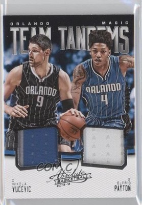 2015 Panini Absolute Team Tandems 20/99 Nikola Vucevic Elfrid Payton #TT-ORL 5yr