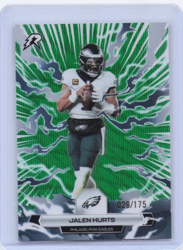 2025 Topps Resurgence #79 Jalen Hurts Green Surge Refractor #/175