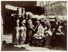 Dahomey (Bénin), Déportation du Roi Béhanzin et son Entourage vintage albumen pr