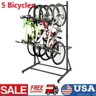 Freestanding Bike Storage Rack, 300 lbs 5 Bikes Capacity, Vertical Bike Rack
