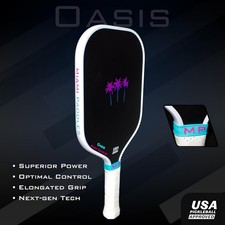 Oasis Pickleball Paddle Carbon Fiber Face Vibration Damping Polypropylene USAPA