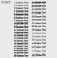 Business Vinyl Sign – Custom Text Decal for Van, Shop Front, Window, Display