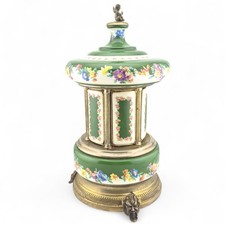 Vintage Swiss Reuge Dancing Ballerina Music Carousel Lipstick Cigarette Holder 