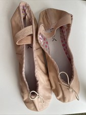 Capezio Daisy 205 Girls' Size 5M Ballet Leather Slippers BPK Pink Full Sole New