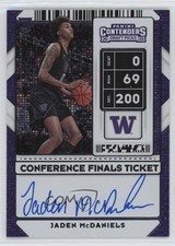 2020 Contenders Draft Picks Conference Ticket 1/30 Jaden McDaniels #64 Auto 0v3r