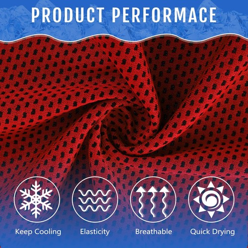 150 Pack Cooling Towels Bulk 40 x 12 Inch Large Chilly Breathable Sweat Sport... - Picture 2 of 7