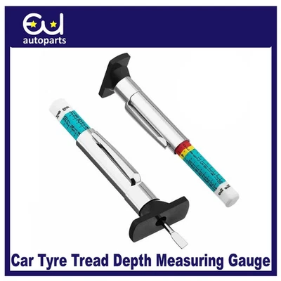 EU AUTO PARTS LTD MANUAL TYRE TREAD DEPTH MEASURING GAUGE TOOL FOR CAR VAN TRUCK MOTORCYCLE
