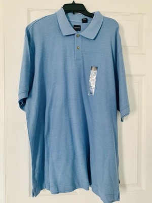 Arrow USA Men's 1851 Short Sleeve Shirt Button Up, Collared, Size XXL Blue NWT